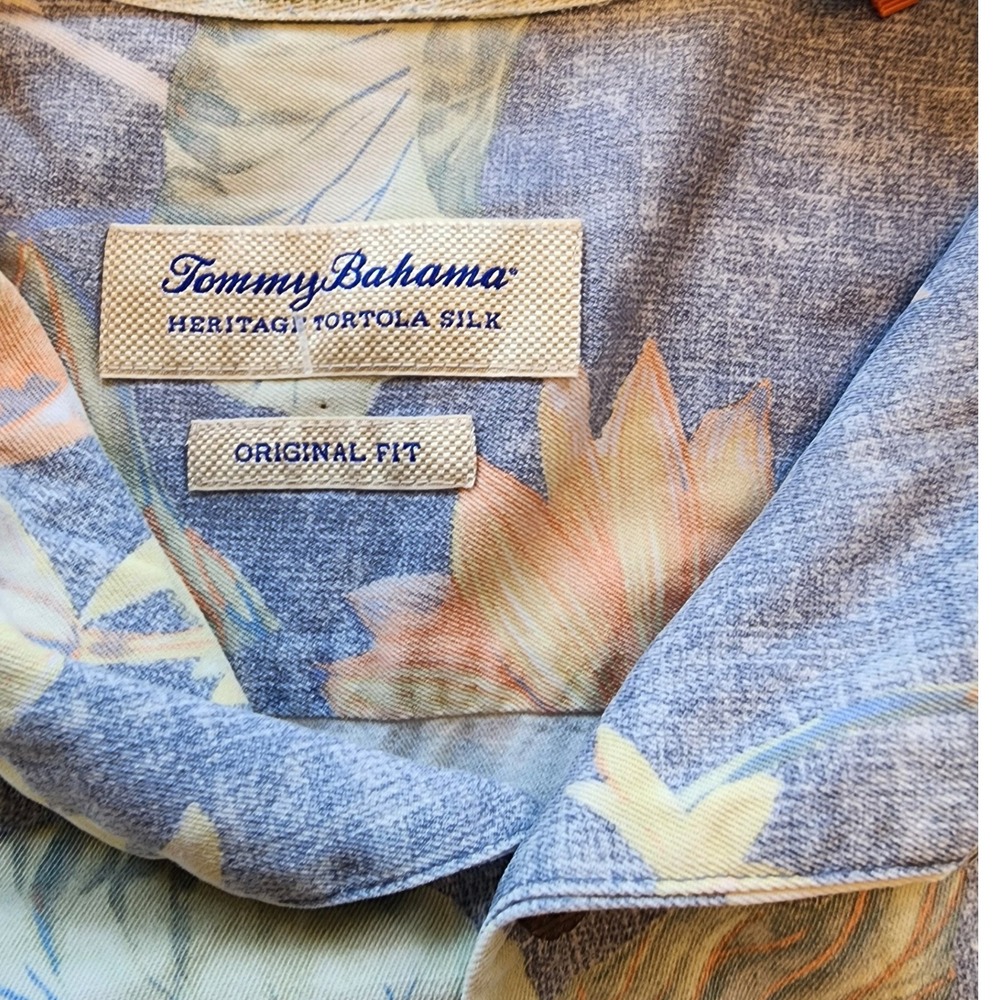 Tommy Bahama Heritage Tortola Silk XXL Tropical Floral Camp Shirt Y2K 00s ALOHA